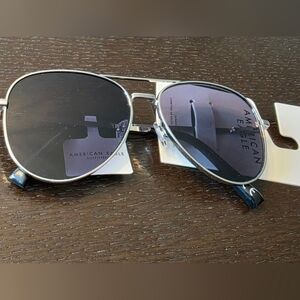 American Eagle Outfitters Silver Aviator Sunglasses